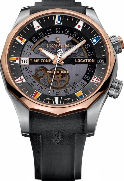 Corum Admiral Legend 47 Worldtimer replica watch 637.101.05/F371 AN01